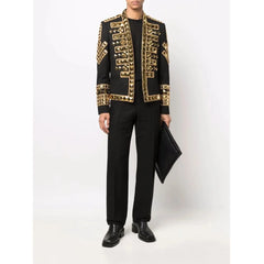 Balmain Black Acetate Men’s Blazer - IT50 | L - Coats & Jackets
