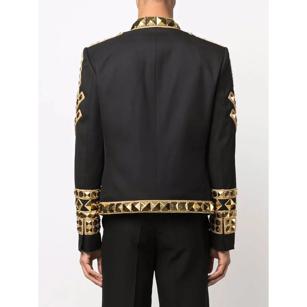 Balmain Black Acetate Men’s Blazer - IT50 | L - Coats & Jackets