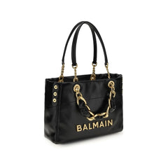 Balmain Black Calf Leather Bos Taurus Handbag