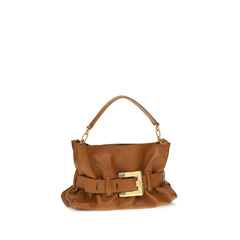 Balmain Black Calf Leather Bos Taurus Handbag