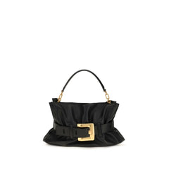 Balmain Black Calf Leather Bos Taurus Shoulder Bag