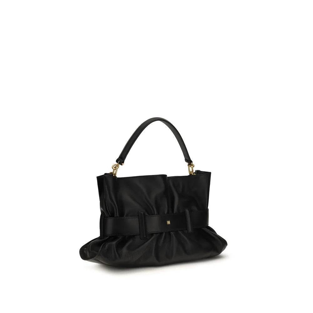 Balmain Cierna kozenkova kabelka Bos Taurus