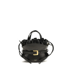 Balmain Black Calf Leather Bos Taurus Shoulder Bag