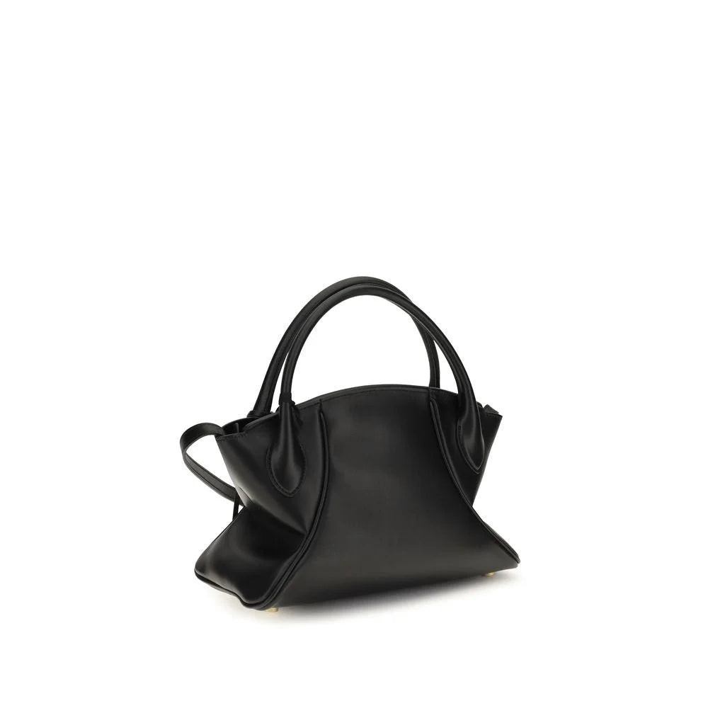 Balmain Black Calf Leather Bos Taurus Shoulder Bag
