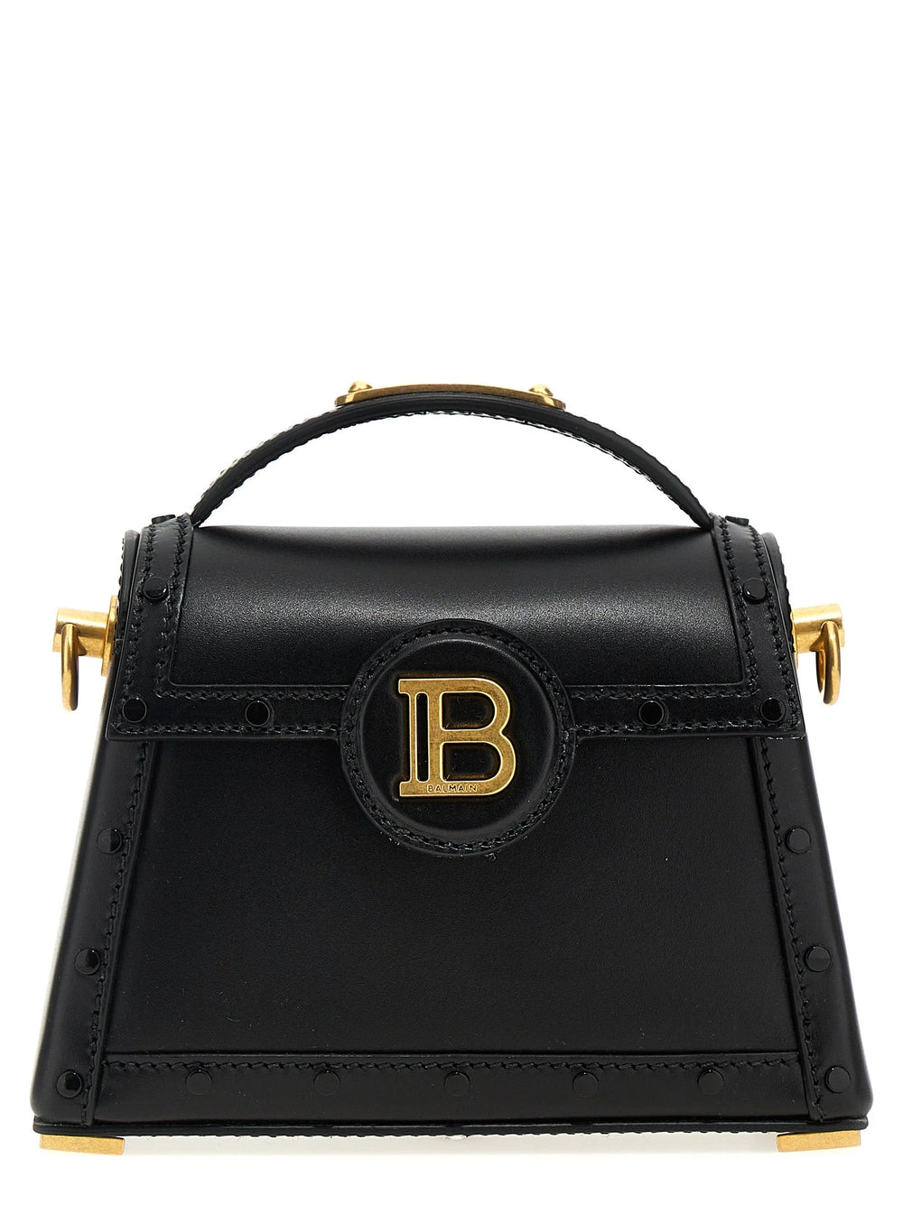 Balmain Black Calfskin Handbag