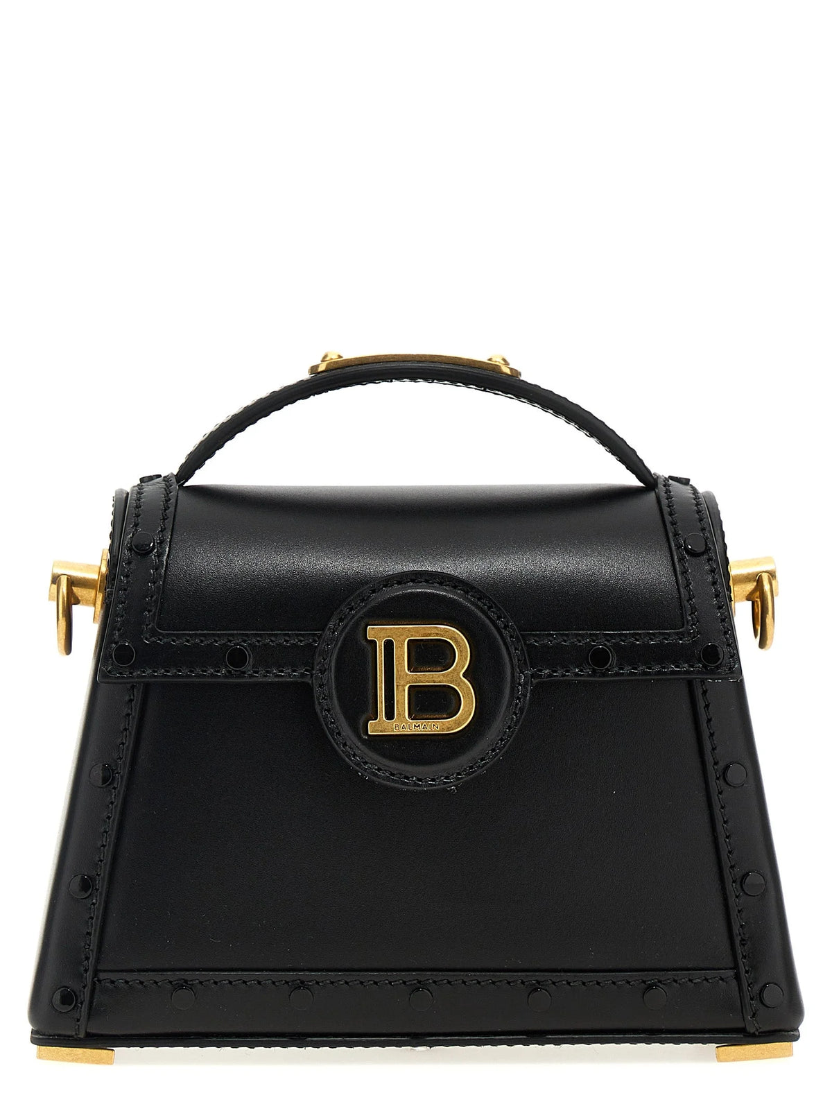 Balmain Black Calfskin Handbag