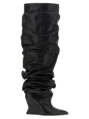 Balmain Black Calfskin Over The Knee