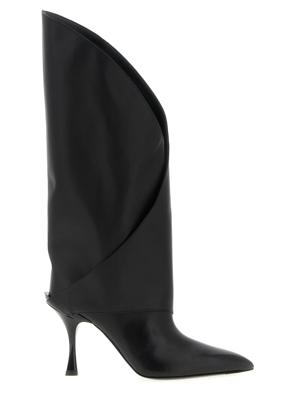 Balmain Black Calfskin Over The Knee