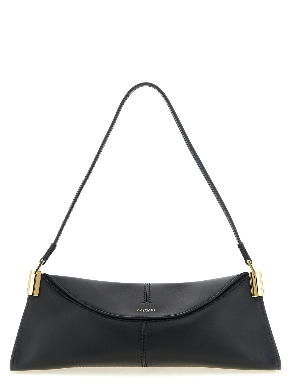 Balmain Black Calfskin Shoulder Bag