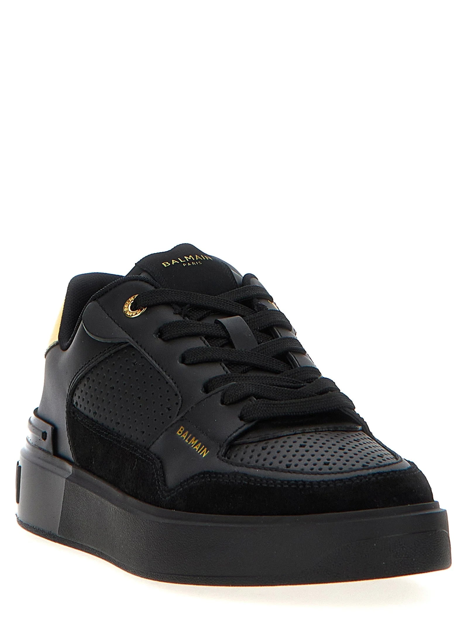 Balmain Black Calfskin Sneakers - EU35/US5