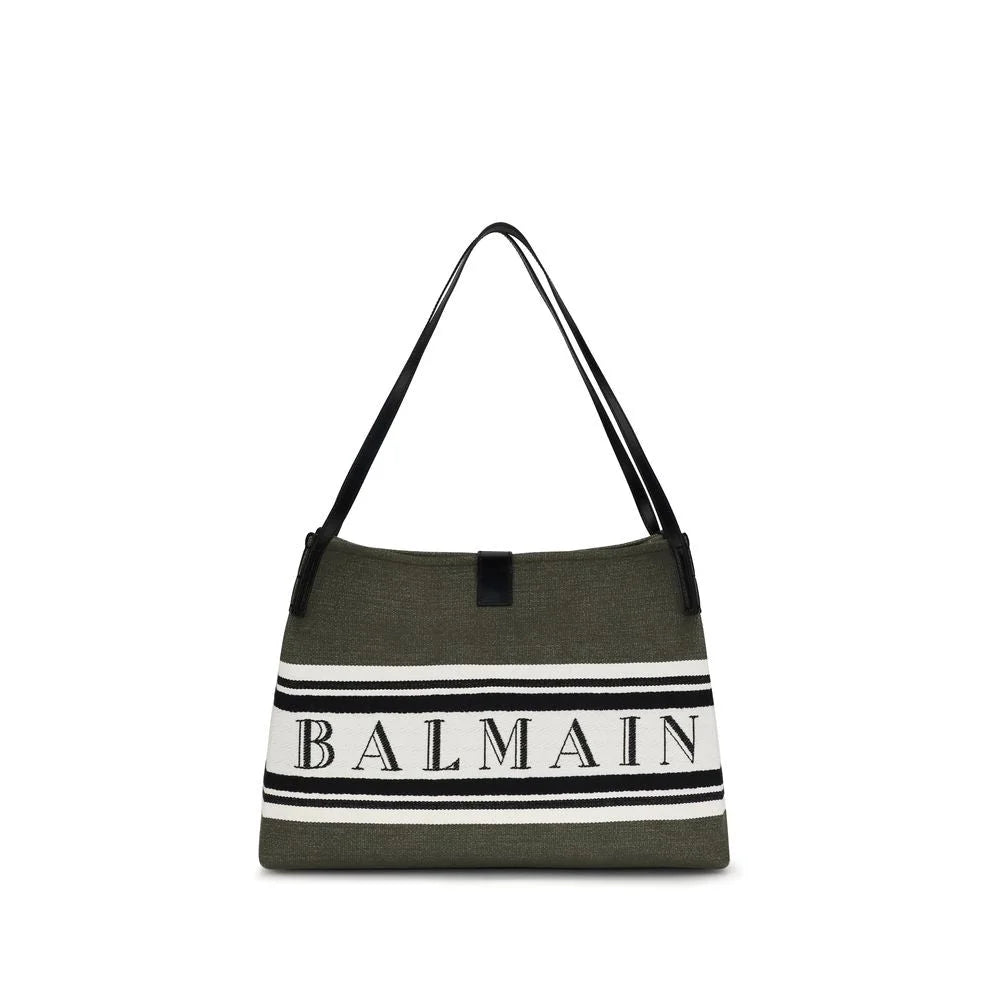 Balmain Black Cotton Handbag
