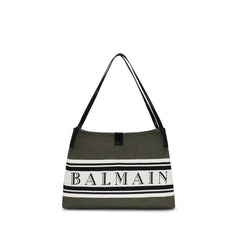 Balmain Black Cotton Handbag