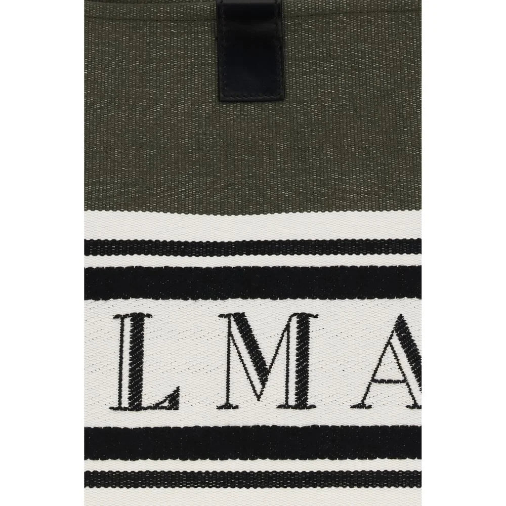 Balmain Black Cotton Handbag