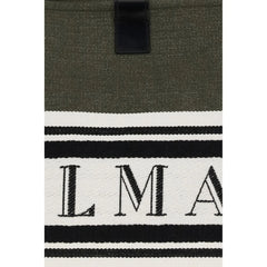 Balmain Black Cotton Handbag