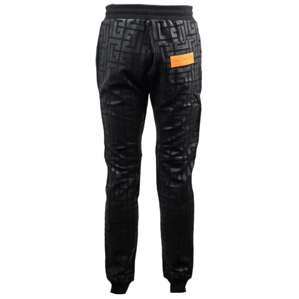 Balmain Black Cotton Men Jogging Pant - M - Joggers