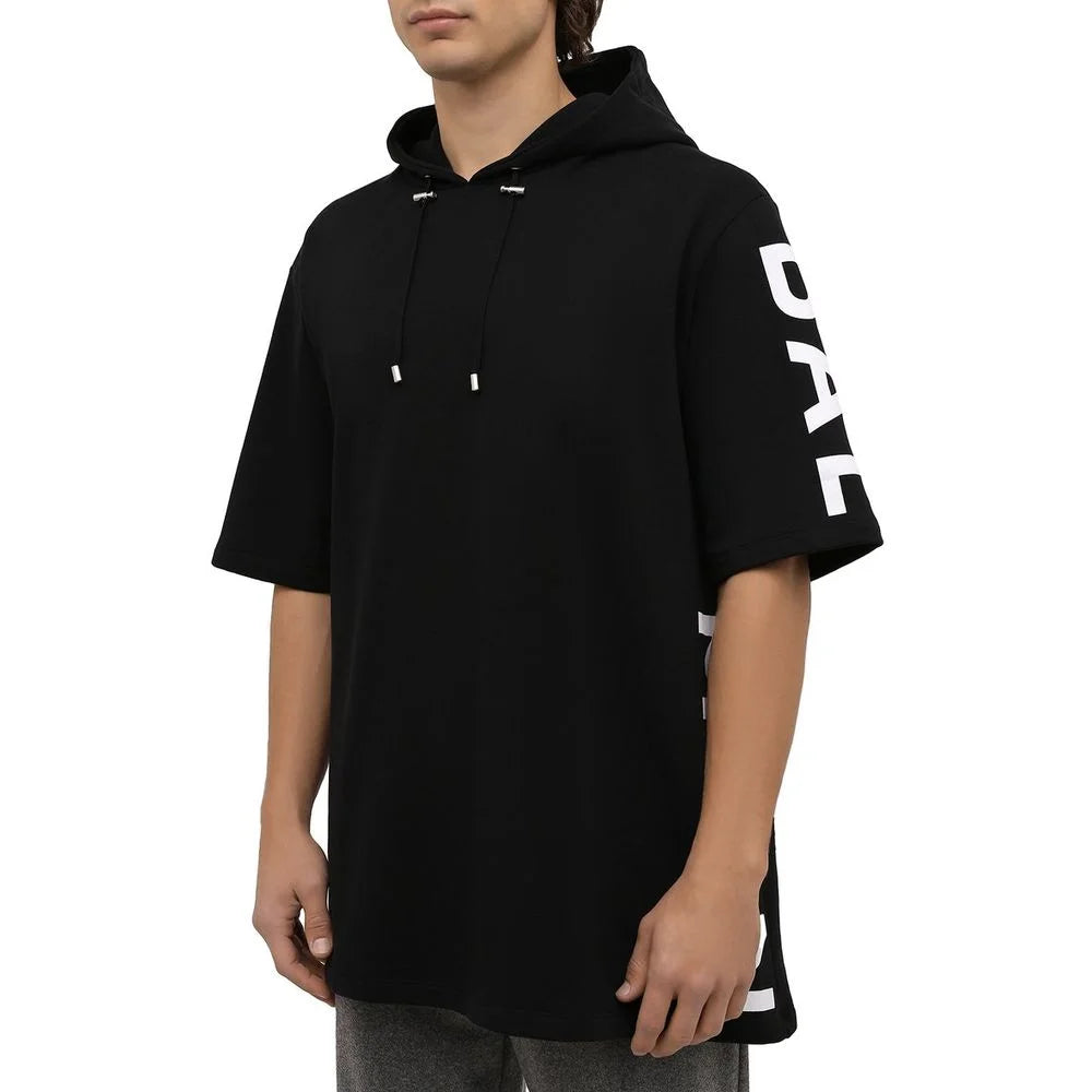 Balmain Black Cotton Men Sweatshirt - 3XL - Sweatshirts