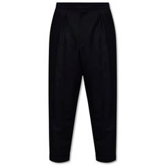 Balmain Black Cotton Men Trousers - IT54 | XXL
