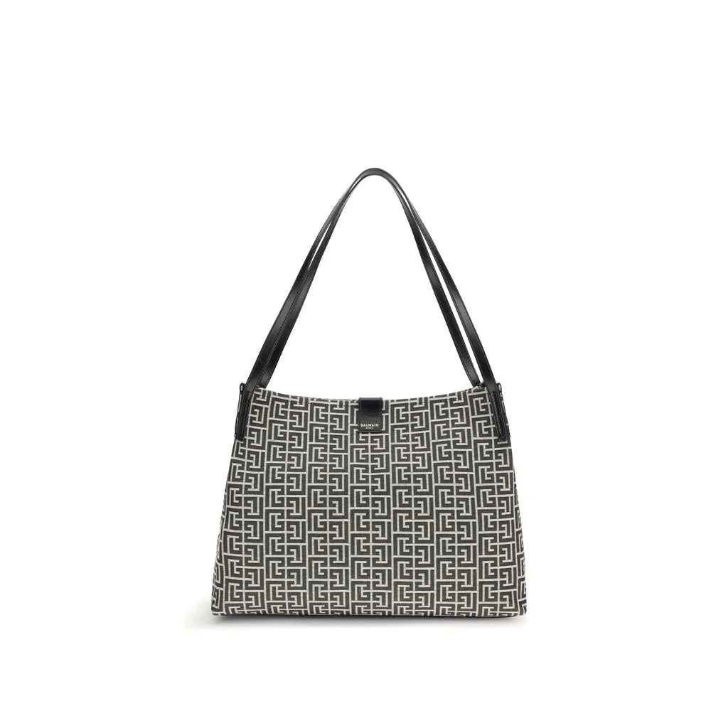 Balmain Sort Bomuld Skulder Taske - Skulder Tasker