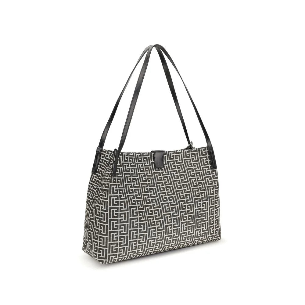 Balmain Sort Bomuld Skulder Taske - Skulder Tasker