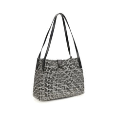 Balmain Black Cotton Shoulder Bag - Shoulder Bags