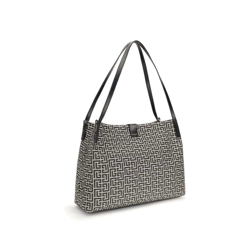 Balmain Sort Bomuld Skulder Taske - Skulder Tasker