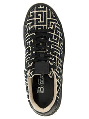 Balmain Svarte sneakers i bomull