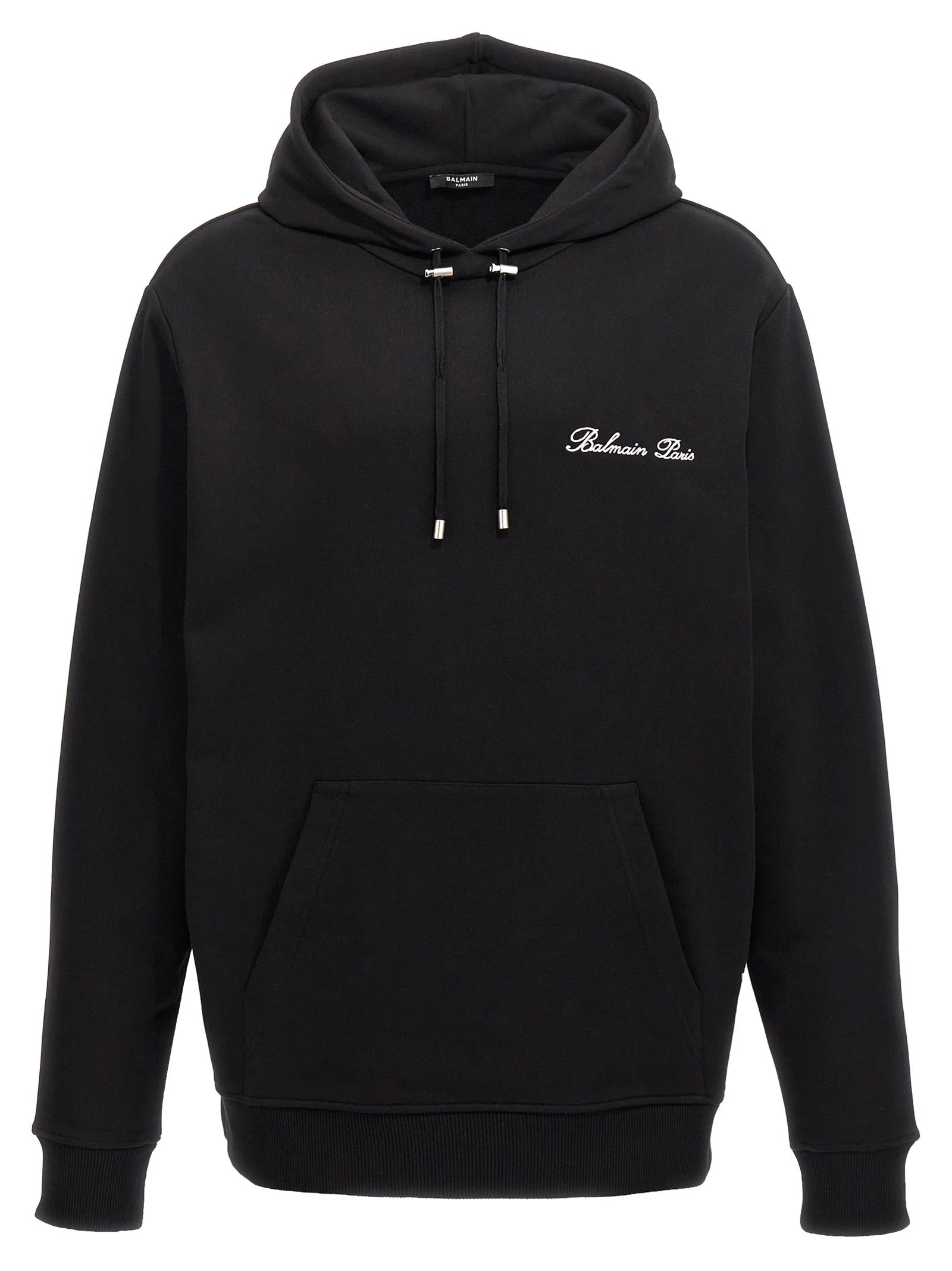 Balmain Black Cotton Sweatshirt