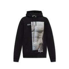 Balmain Black Cotton Sweatshirt
