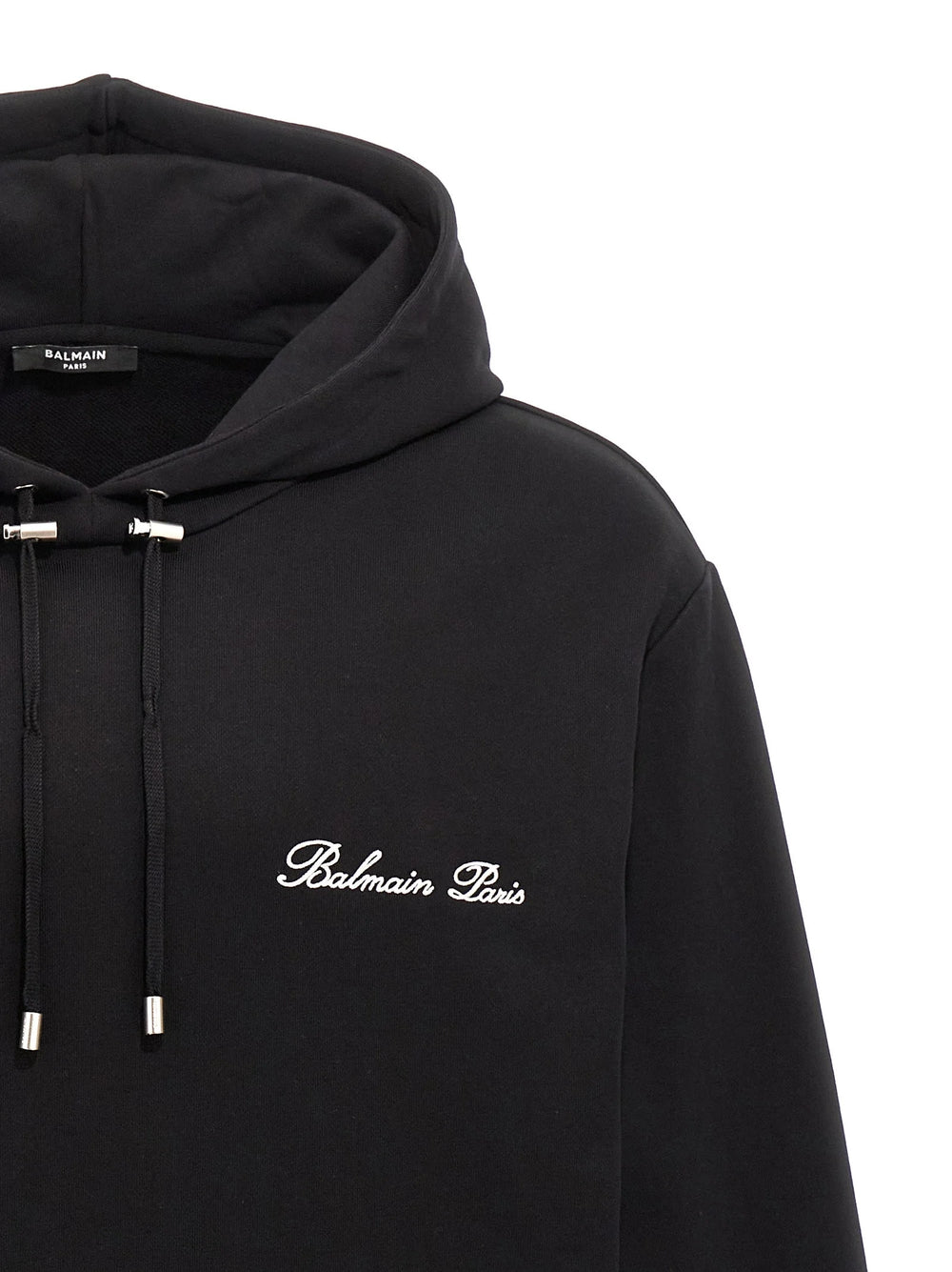 Balmain Black Cotton Sweatshirt