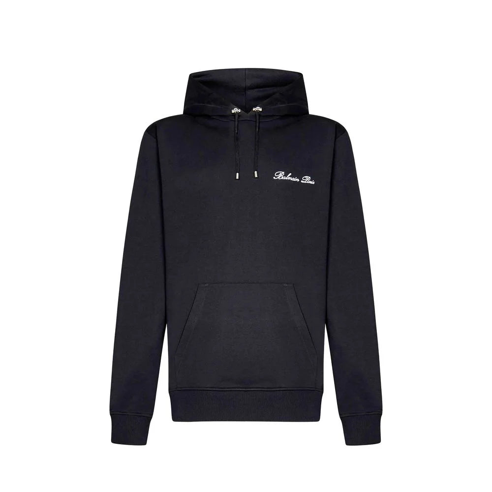 Balmain Black Cotton Sweatshirt - S