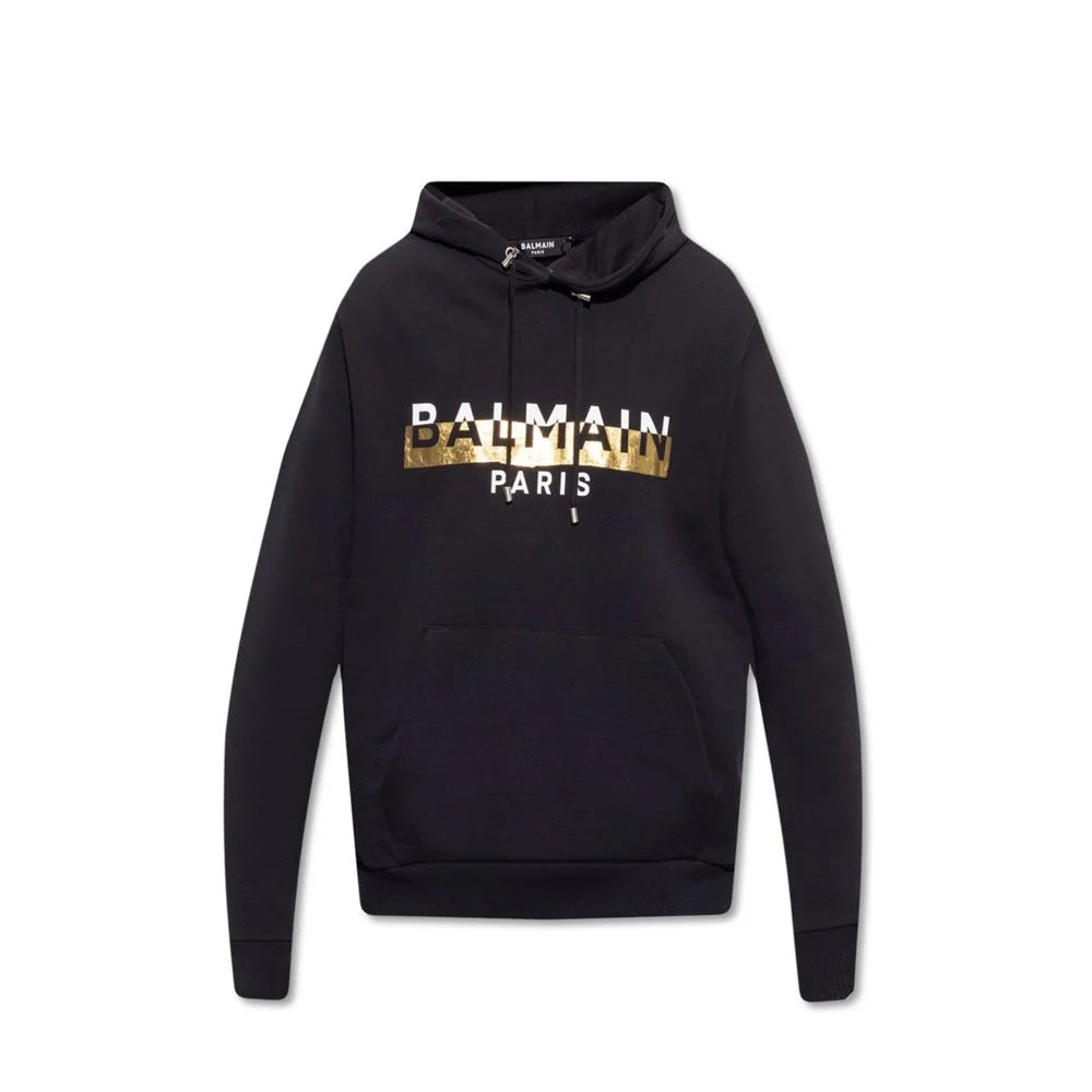 Balmain Black Cotton Sweatshirt - S