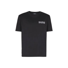 T-shirt en coton noir Balmain