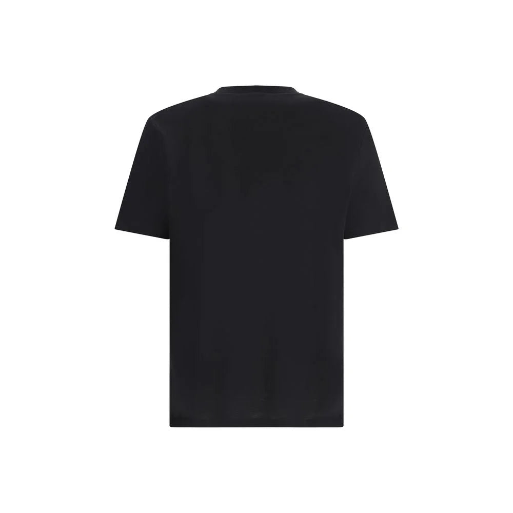 Balmain Black Cotton T-Shirt - M