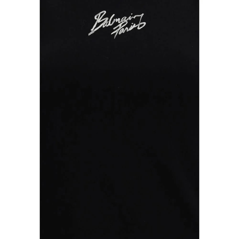 Balmain Black Cotton Top - L