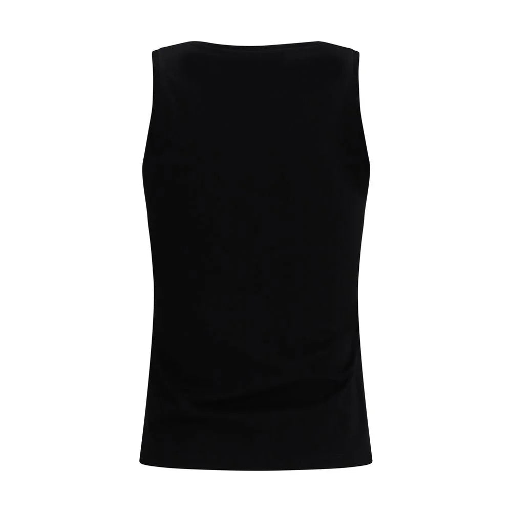 Balmain Black Cotton Top - L