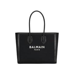 Balmain Black Cotton Tote Bag
