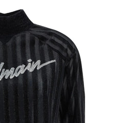 Balmain Black Elastane Sweatshirt