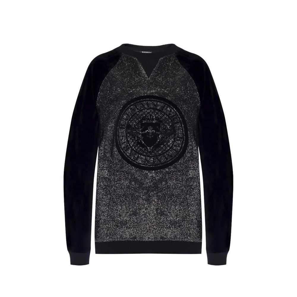 Balmain Black Elastane Sweatshirt