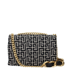 Balmain Schwarze Stoff-Umhängetasche