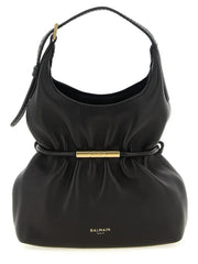 Balmain Black Lamb Leather Handbag