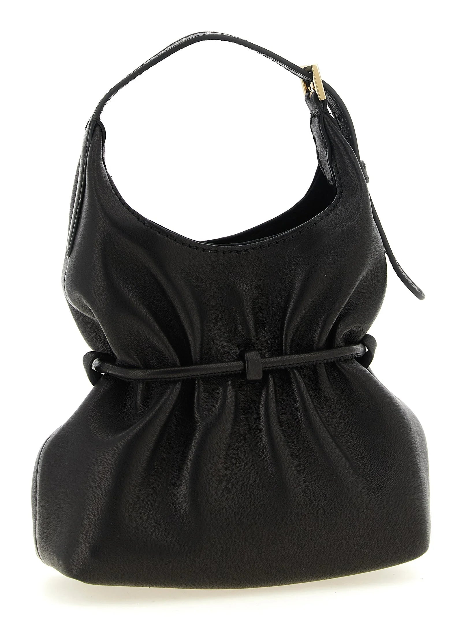 Balmain Black Lamb Leather Handbag