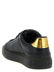 Balmain Black Lamb Leather Low Top Sneakers - EU41/US11
