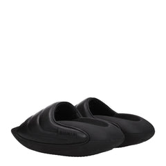 Balmain Black Leather Slippers - EU40/US7