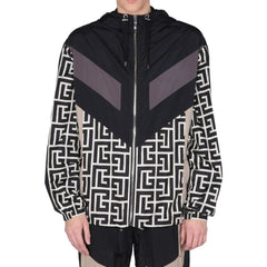 Balmain Black Nylon Shell Jacket