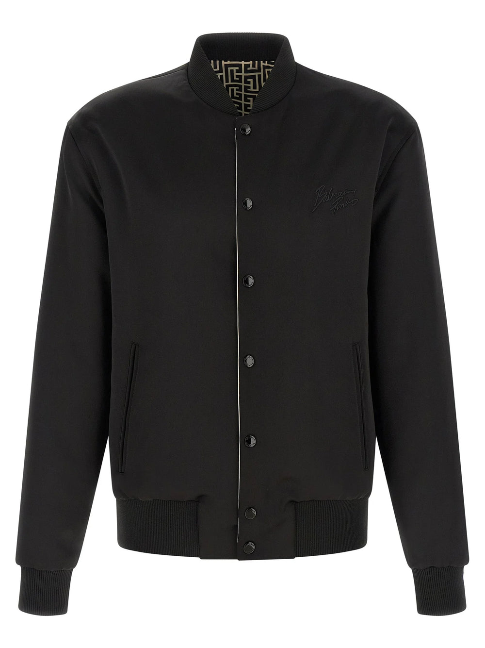 Balmain Black Polyamide Bomber