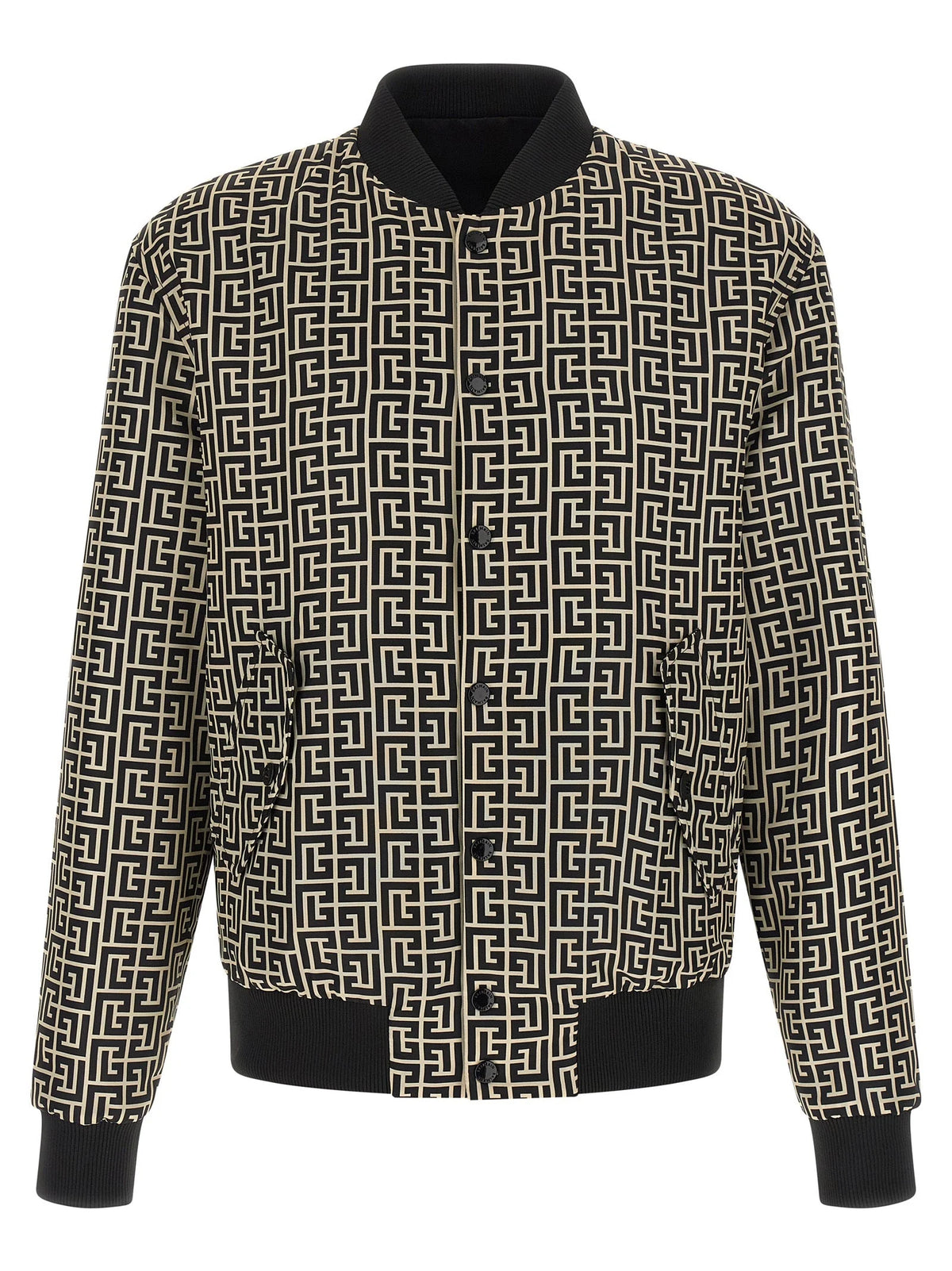 Balmain Black Polyamide Bomber