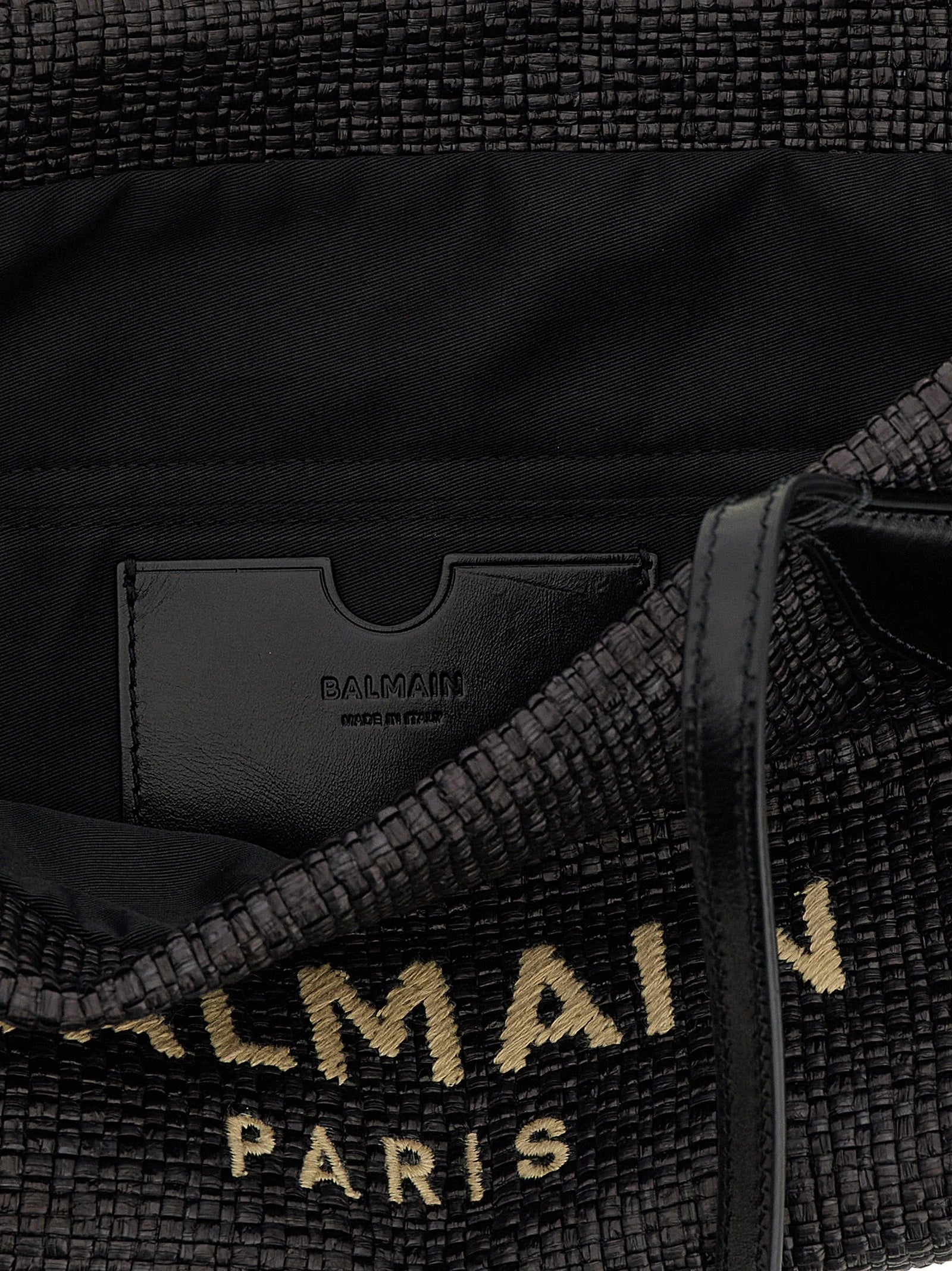 Balmain Black Polyamide Tote Bag