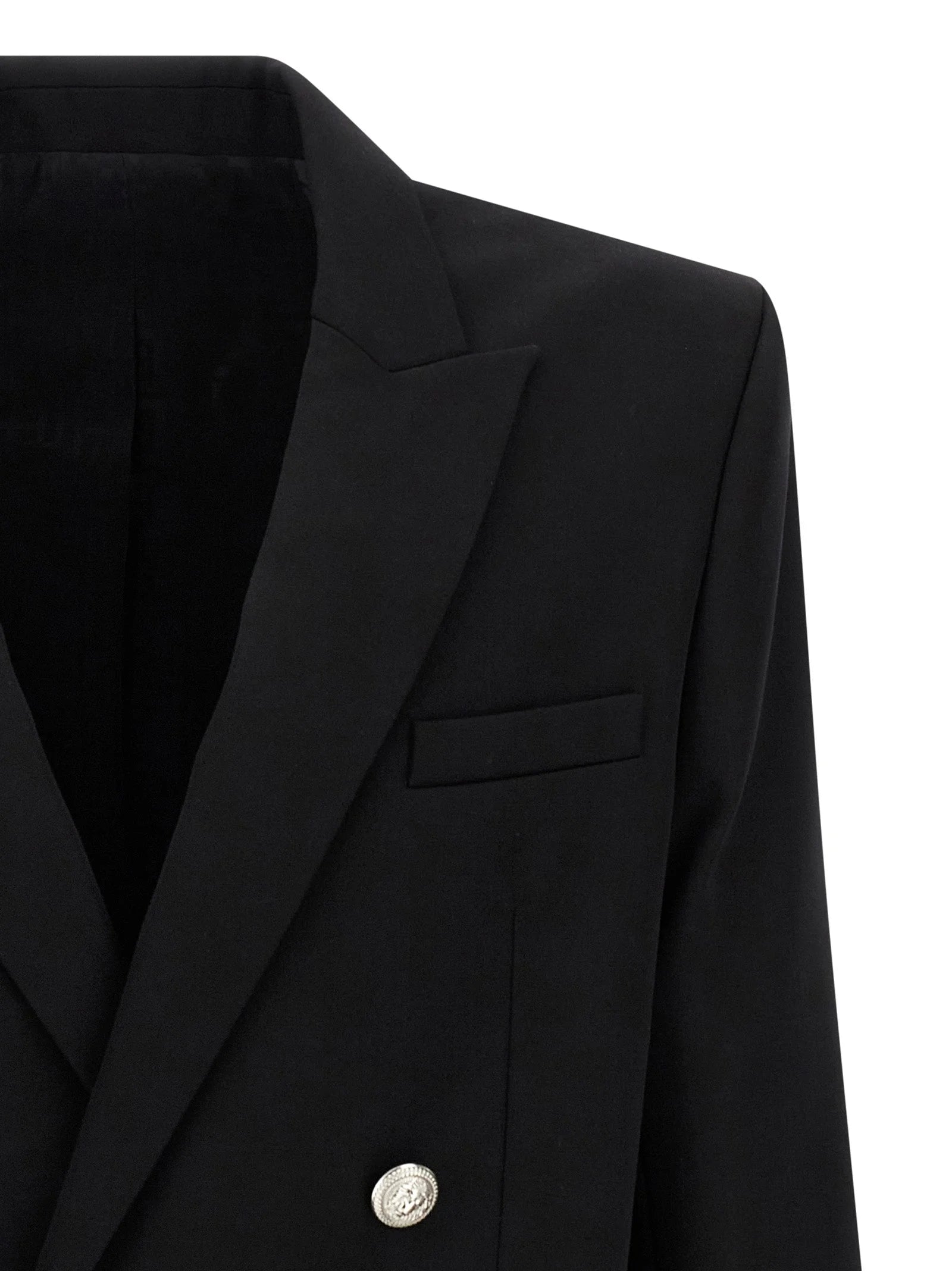 Balmain Black Virgin Wool Blazer - IT50 | L