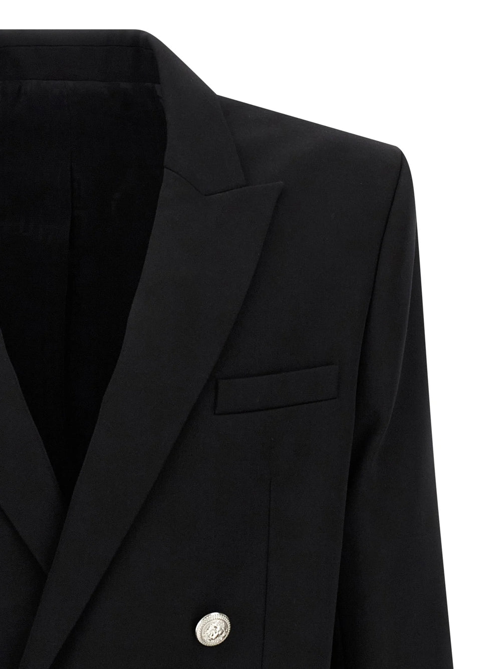 Balmain Black Virgin Wool Blazer - IT50 | L