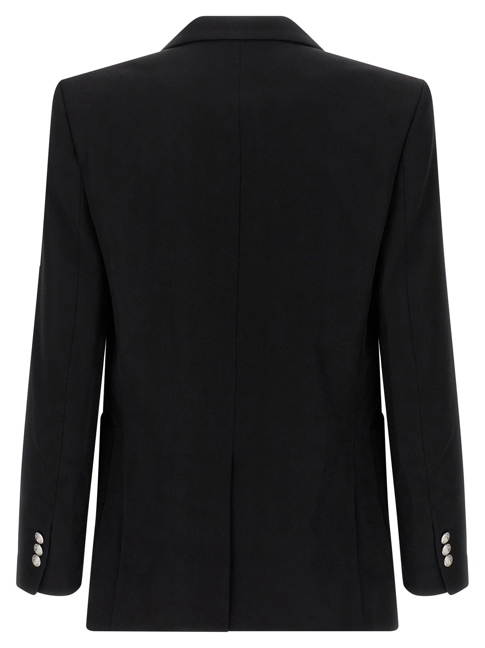 Balmain Black Virgin Wool Blazer - IT50 | L